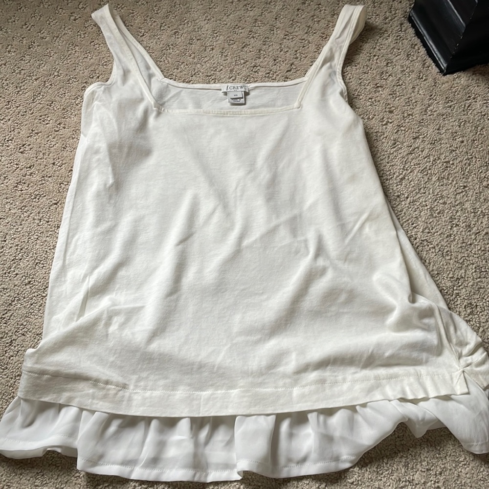 Square neck with embellished trim tank